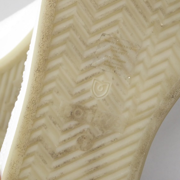 Rothys Lace Up Terry Cloth Sneaker White Textile Casual Shoes Womens Size 9 - Picture 7 of 9